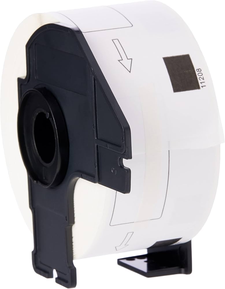 Compatible DK-11208 Roll of Labels - 1 Pack Replacement for Brother Printers (400 Labels, Size: 38mm x 90mm) - White